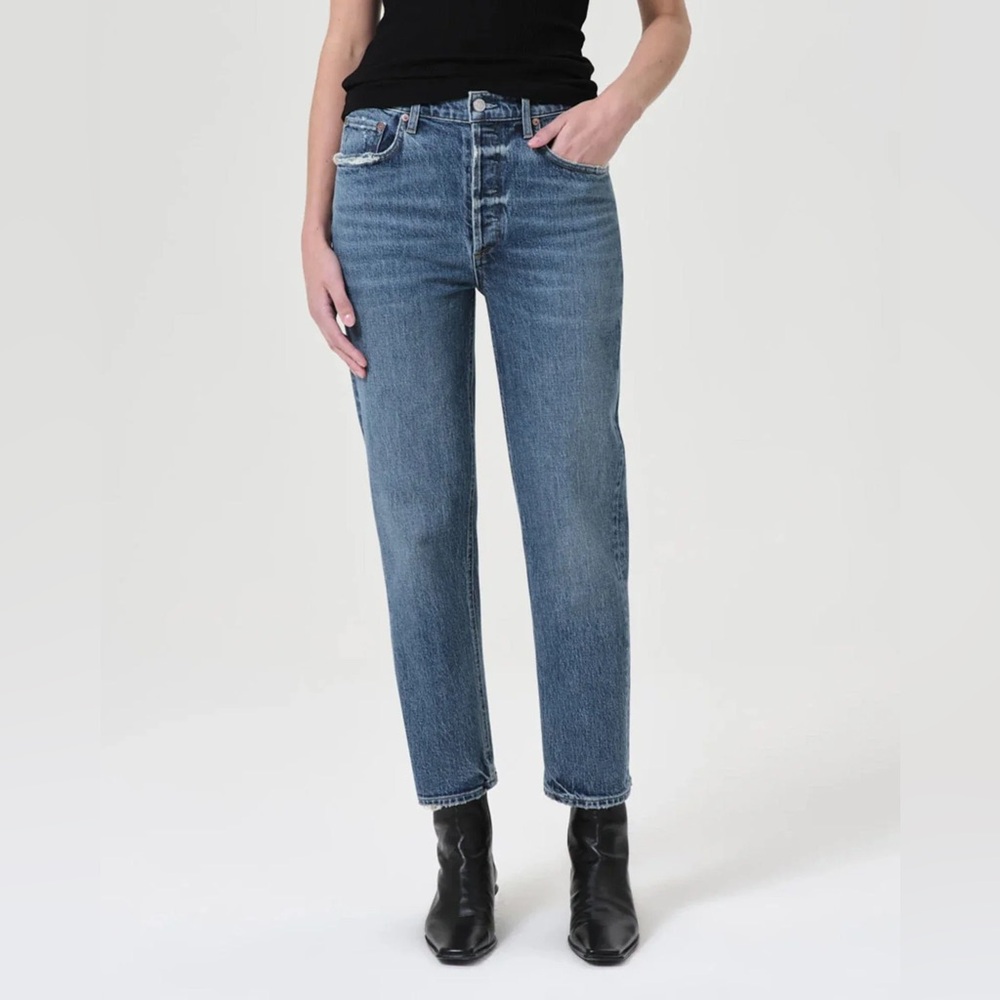 Agolde Riley Ankle Cut Straight Leg Jeans